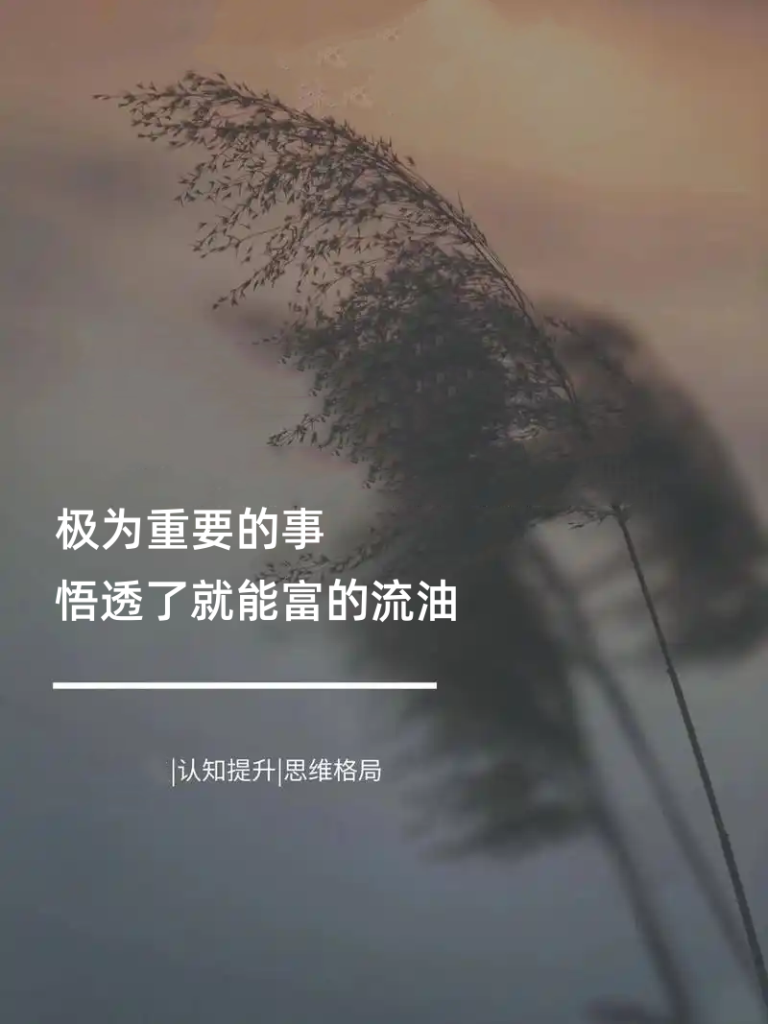 付费文灏泽异谈：跟你说一些极为重要的事，你只要悟透了 三年后 就能富的流油
